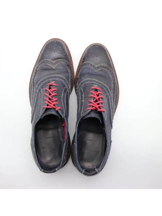Allen Edmonds Neumok Men\'s Size 10 D Wing Tip Oxford Dress Shoes Navy Leather main image 11